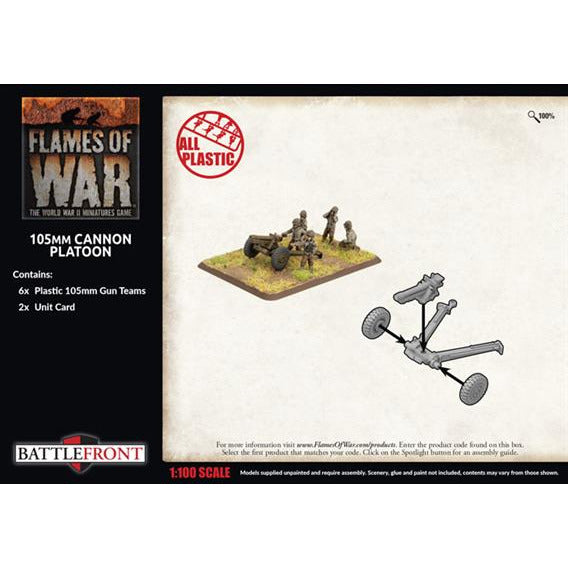 Flames Of War American 105mm Cannon Platoon New - Tistaminis