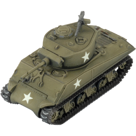 Flames of War American	M4 Jumbo (x4 Plastic) New - Tistaminis