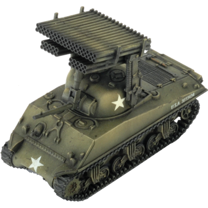 Flames of War American	T34 Calliope Tank Platoon (x3 Upgrade Pack) - Tistaminis