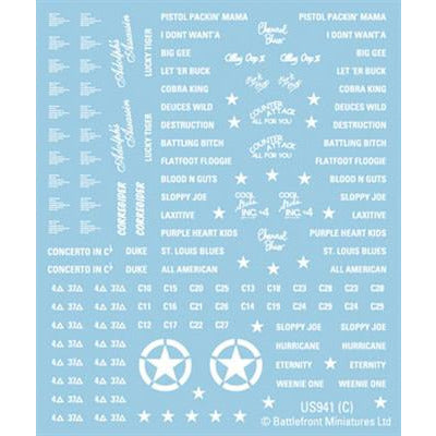 Flames of War	American Decals New - Tistaminis