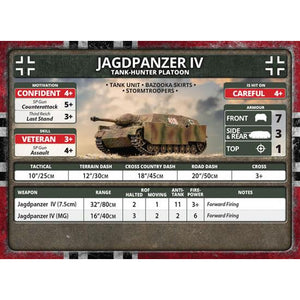 Flames of War German Jagdpanzer IV Tank Hunter Platoon New - Tistaminis