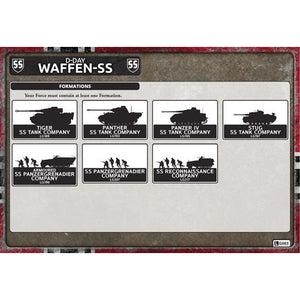 Flames of War Armoured SS Reconaissance Company HQ New - Tistaminis