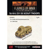 Flames of War Sd Kfz 231 SS Scout Troops New - Tistaminis