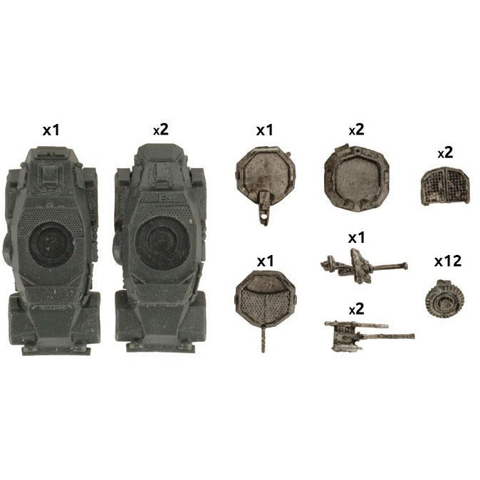 Flames of War Sd Kfz 221 and 222 SS Scout Troop New - Tistaminis