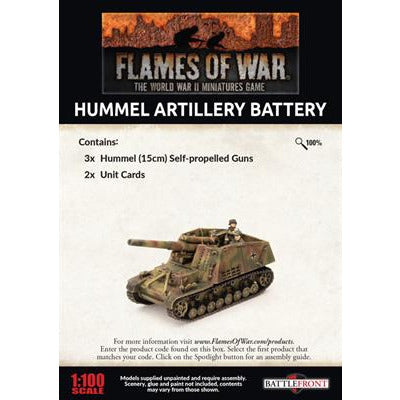 Flames of War German Hummel Artillery Battery New - Tistaminis