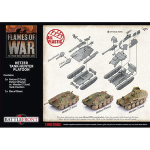 Flames of War Hetzer/Marder Tank Hunter Platoon (x5 Plastic) New - Tistaminis