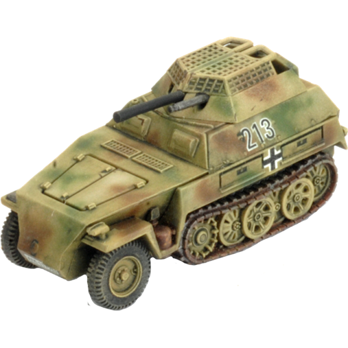 Flames Of War German Sd Kfz 250 Scout Troop New - Tistaminis