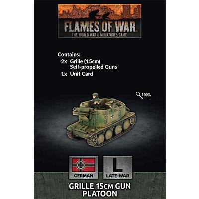 Flames Of War German Grille 15cm Gun Platoon Late War New - Tistaminis