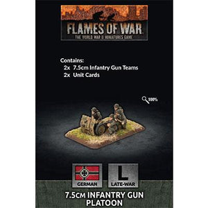 Flames Of War German 7.5cm Infantry Gun Platoon New - Tistaminis