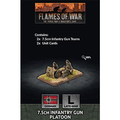 Flames Of War German 7.5cm Infantry Gun Platoon New - Tistaminis