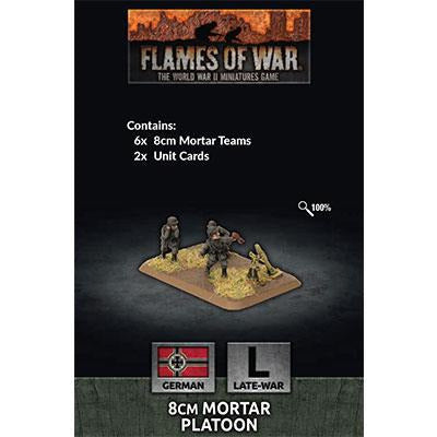 Flames Of War German 8cm Mortar Platoon Late War New - Tistaminis