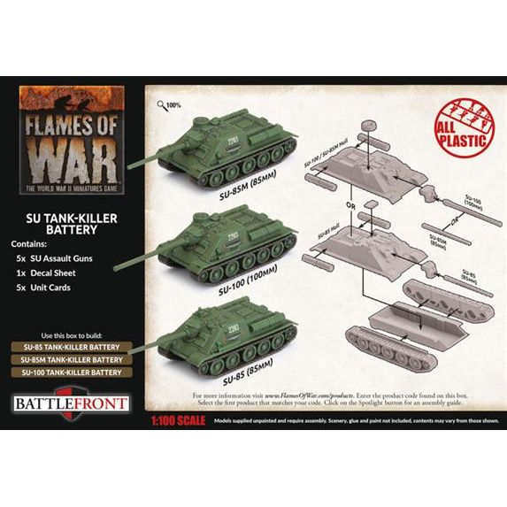 Flames of War Soviet SU Tank-Killer Battery New - Tistaminis