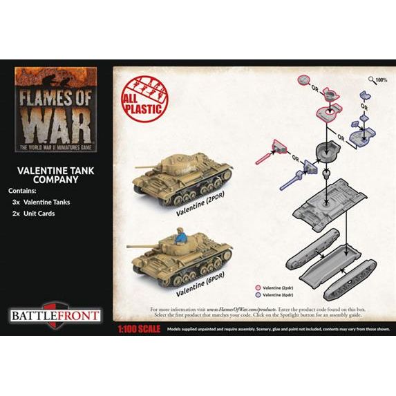 Flames of War Soviet Valentine Tank Company New - Tistaminis