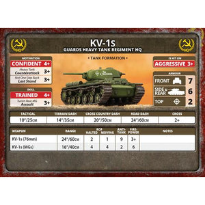 Flames of War Soviet KV Tank Company New - Tistaminis