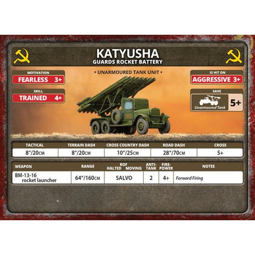 Flames of War Soviet Katyusha Guards Rocket Battery New - Tistaminis