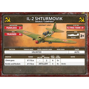 Flames of War Soviet IL-2 Shturmovik Assault Company (x2 Plastic) New - Tistaminis