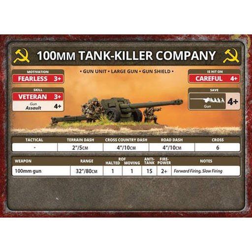 Flames of War Soviet 100mm Heavy Tank-Killer Company (x2) New - Tistaminis