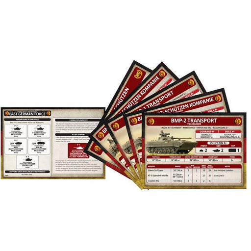 World War III: East German Unit Cards (34 Cards) - Tistaminis