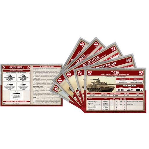 World War III: Polish Unit Cards (31 Cards) - Tistaminis