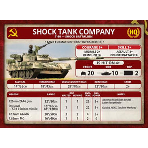 Team Yankee Soviet Starter Force: T-80 Shock Tank Company New - Tistaminis