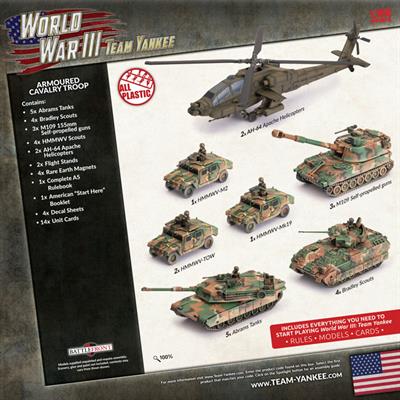 Team Yankee American Starter Force - Armoured Cavalry Troop New - Tistaminis