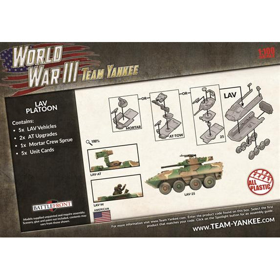 Team Yankee American LAV Platoon (Plastic) New - Tistaminis