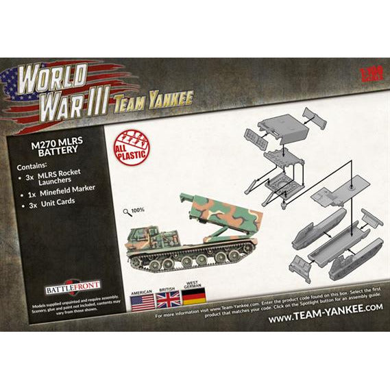 World War III: Team Yankee M270 MLRS Rocket Launcher Battery (x3) New - Tistaminis