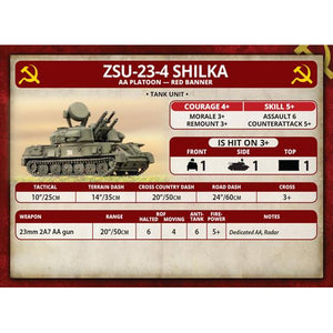 Team Yankee Soviet  ZSU-23-4 Shilka AA Platoon New - Tistaminis