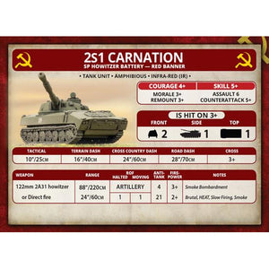 World War III: Team Yankee Soviet 2S1 Carnation Battery New - Tistaminis