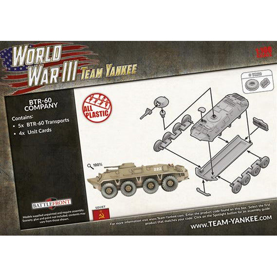 Team Yankee Soviet BTR-60 Transport Platoon (Plastic) New - Tistaminis