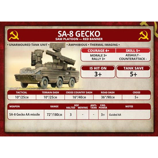 Team Yankee Soviet SA-8 Gecko SAM Battery New - Tistaminis