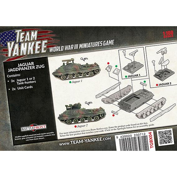 World War III: Team Yankee West German Jaguar Jagdpanzer Zug New - Tistaminis