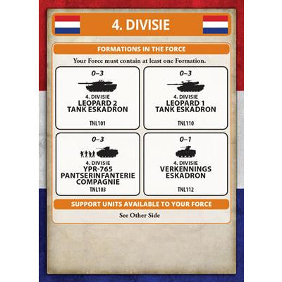 World War III: Team Yankee Dutch M113 C&V Reconnaissance Platoon New - Tistaminis