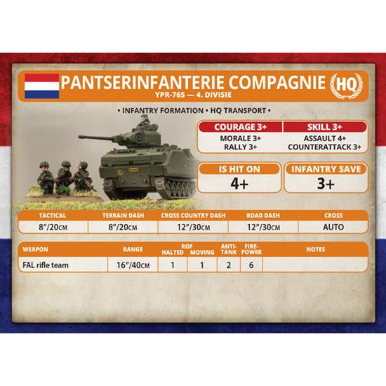 World War III: Team Yankee Dutch Armoured Infantry Platoon New - Tistaminis