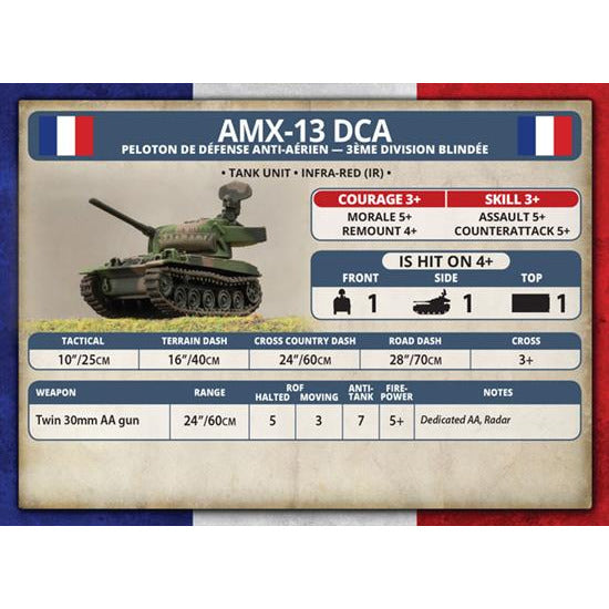 World War III: Team Yankee French AMX-13 DCA AA Platoon New - Tistaminis