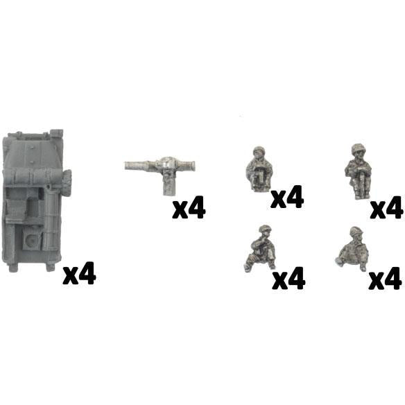 World War III: Team Yankee Israeli Jeep (TOW) Platoon New - Tistaminis