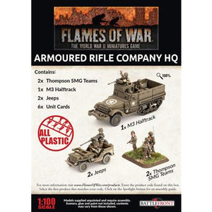Flames Of War American Armoured Rifle Company HQ New - Tistaminis