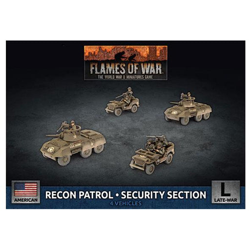 Flames Of War American Recon Patrol . Security Section New - Tistaminis