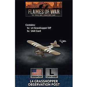 Flames Of War American L4 Grasshopper Observation Post New - Tistaminis