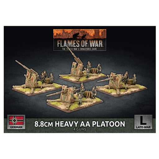 Flames Of War German 8.8cm Heavy AA Platoon New - Tistaminis