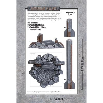 BATTLEFIELD IN A BOX SCENERY GOTHIC INDUSTRIAL - PILLARS NEW - Tistaminis