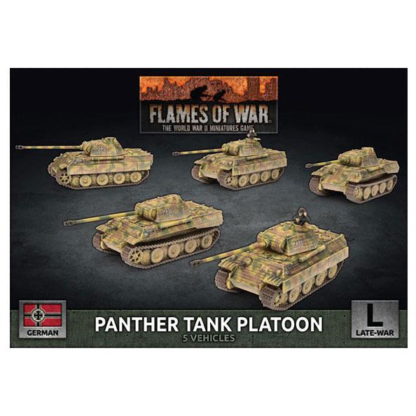 Flames Of War German Panther Tank Platoon Late War New - Tistaminis