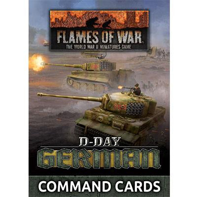 Flames Of War German D-Day Command Cards New - Tistaminis