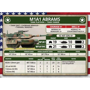 World War 3: Team Yankee American Unit Cards New - Tistaminis