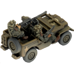 Flames Of War American Airborne Jeep Recon Patrol New - Tistaminis