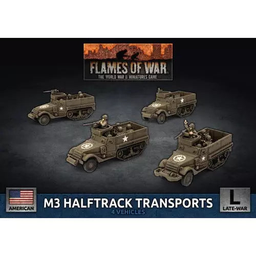 Flames Of War American M3 Halftrack Transports New - Tistaminis