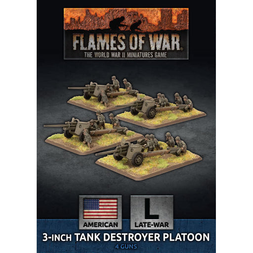 Flames Of War American 3-Inch Tank Destroyer Platoon New - Tistaminis