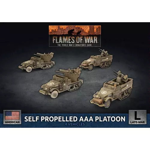 Flames Of War American Self Propelled AAA Platoon New - Tistaminis