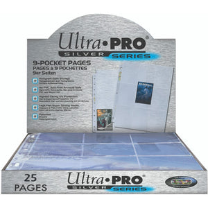ULTRA PRO PAGES 9 POCKET SILVER SERIES PROTECTOR NEW - Tistaminis