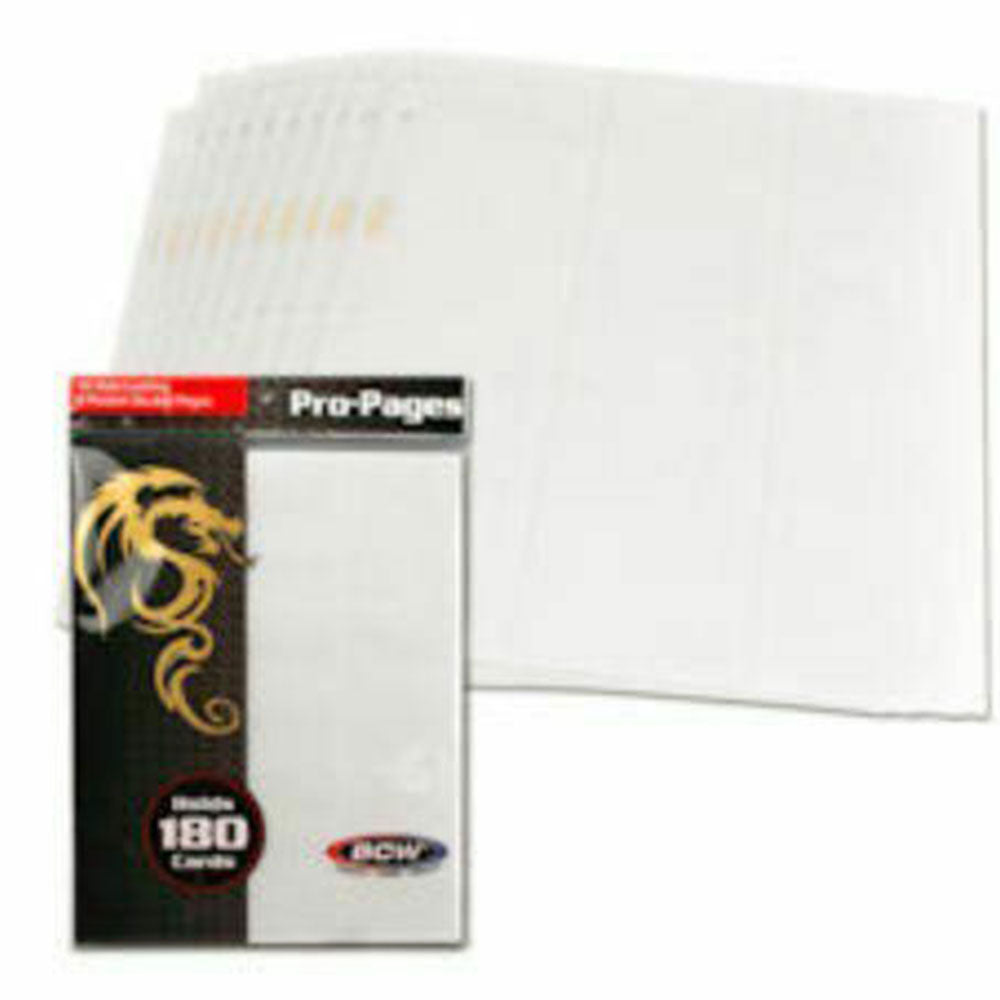 ULTRA PRO PAGES 18 POCKET SIDELOAD WHITE 10 PACK NEW - Tistaminis